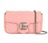 Mini GG Marmont Shoulder Bag, &pound;590, Handbags, Pink, Leather, Front view